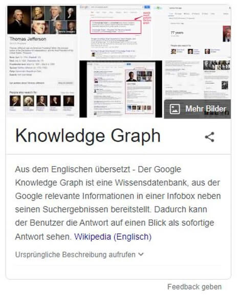 Screenshot: Google Knowledge Graph